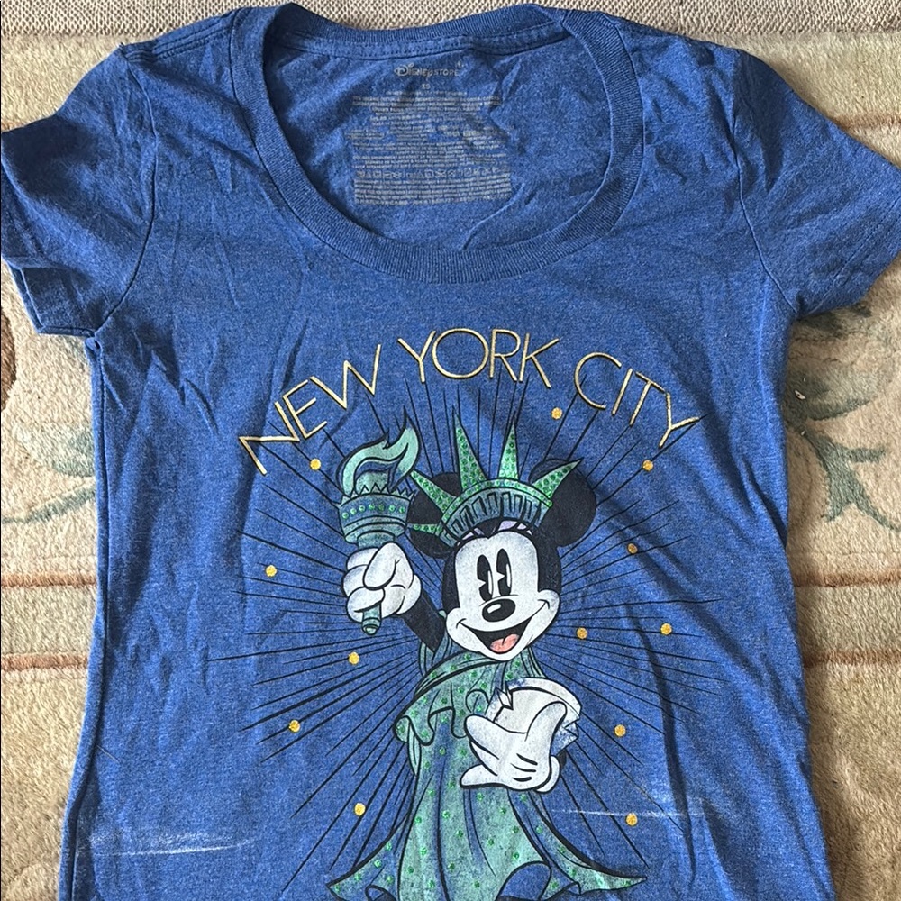 Disney Blue Mickey Mouse New York City Tee